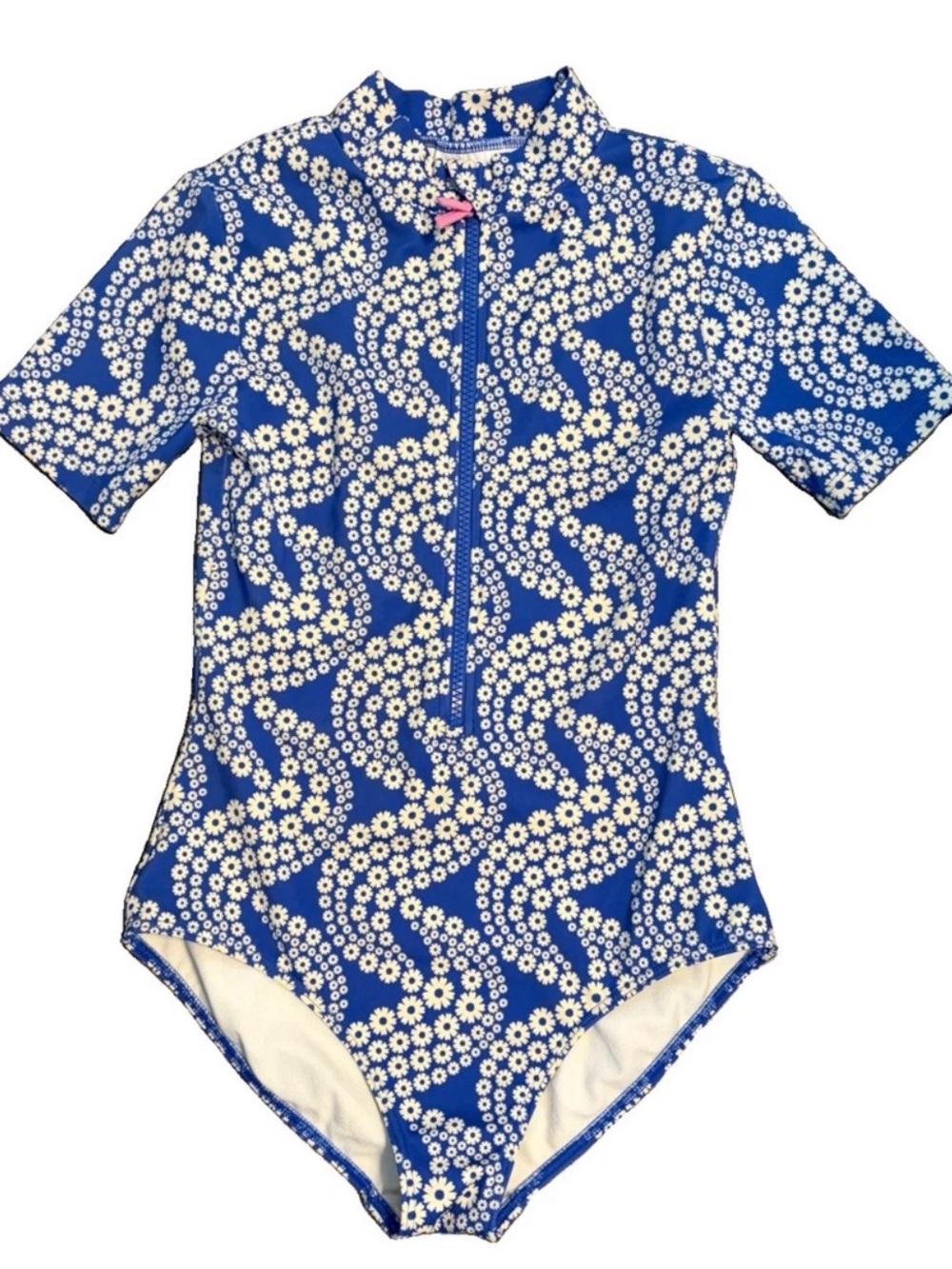 Mini Boden Blue Daisy One-Piece Swimsuit